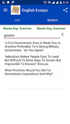 English Essays Offline android App screenshot 2